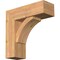 Ekena Millwork Thorton Block Smooth Bracket w/ Offset Brace, Western Red Cedar, 7 1/2"W x 22"D x 22"H BKT0806X22X22THR05SWR - alternate 1